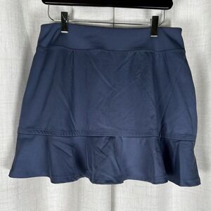 Tommy Bahama Women's Medium Golf Skort Skirt Blue Ruffled Tennis Sports